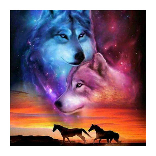 Wolf - Full Square Drill Diamond Painting 30*30CM