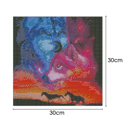 Wolf - Full Square Drill Diamond Painting 30*30CM