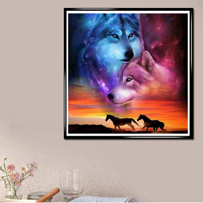 Wolf - Full Square Drill Diamond Painting 30*30CM