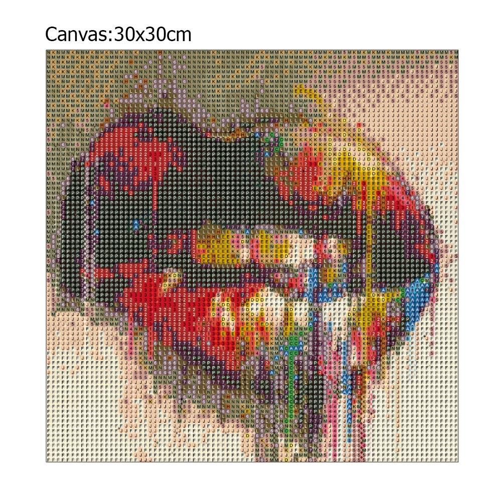 Mouth - Full Round Drill Diamond Painting 30*30CM