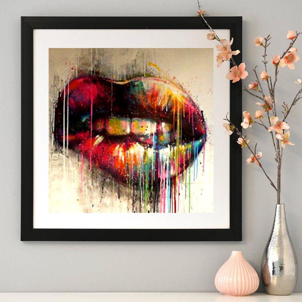 Mouth - Full Round Drill Diamond Painting 30*30CM