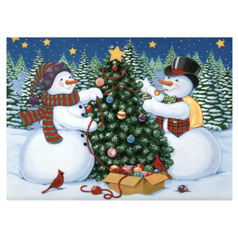 Christmas Tree - Full Round Drill Diamond Painting 30*40CM