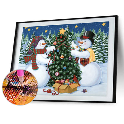 Christmas Tree - Full Round Drill Diamond Painting 30*40CM