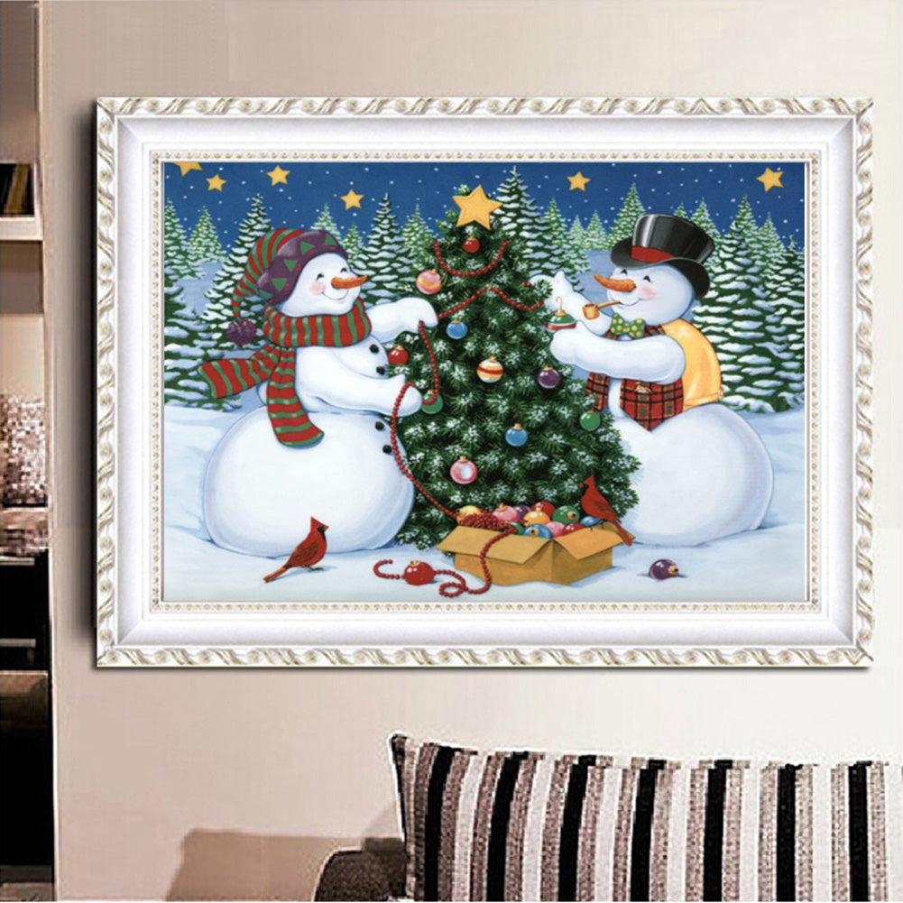 Christmas Tree - Full Round Drill Diamond Painting 30*40CM