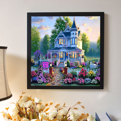 Flower Villa - Full Round Drill Diamond Painting 30*30CM