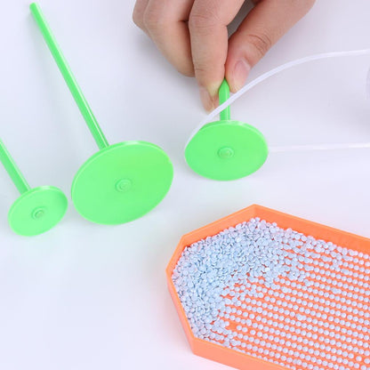 DIY 5D Diamond Painting Plastic Tray Wheel Tools Kits Drill Pick Up Charm