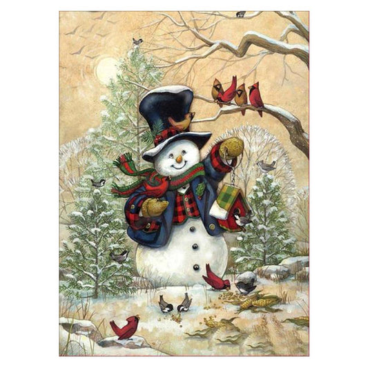 Christmas Snowman - Full Round Drill Diamond Painting 30*40 CM