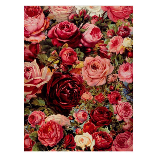 Rose Flowers - Full Round Drill Diamond Painting 30*40CM