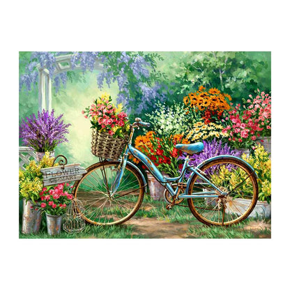 Garden Bike - Full Round Drill Diamond Painting 30*40CM