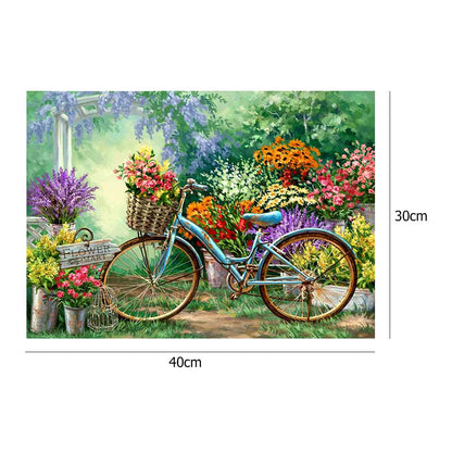 Garden Bike - Full Round Drill Diamond Painting 30*40CM