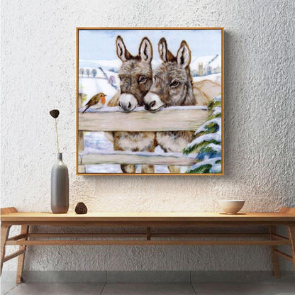 Donkey - Full Round Drill Diamond Painting 30*30CM