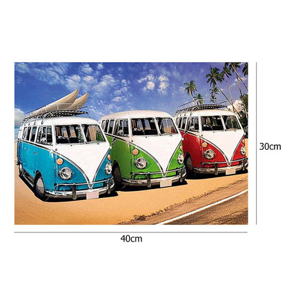 Bus - Full Round Drill Diamond Painting 40*30CM