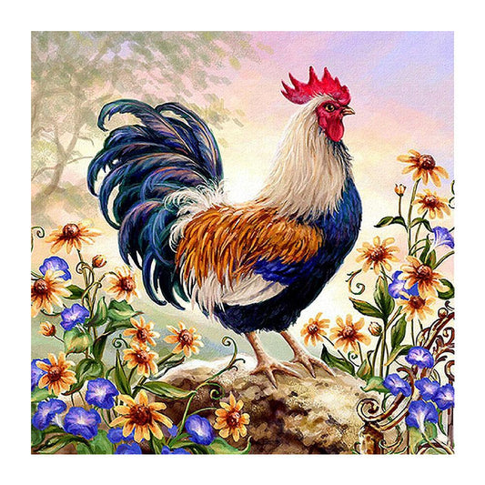 Cock - Full Round Drill Diamond Painting 30*30CM