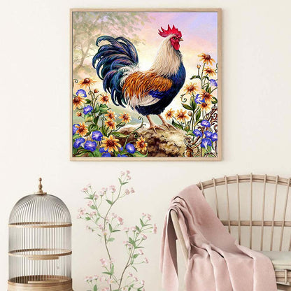 Cock - Full Round Drill Diamond Painting 30*30CM