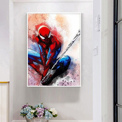 Spider-man - Full Round Drill Diamond Painting 30*40CM