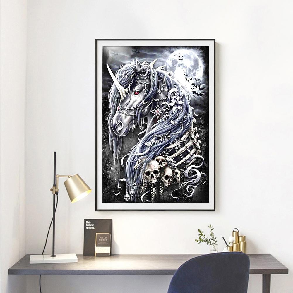 Horse Skull - Full Round Drill Diamond Painting 40*30CM