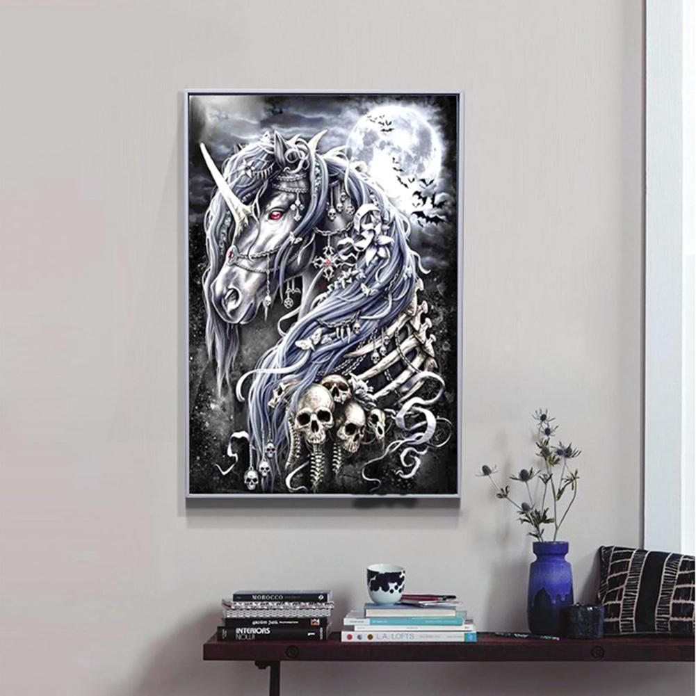 Horse Skull - Full Round Drill Diamond Painting 40*30CM