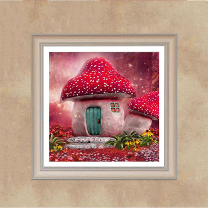 Mushroom - Full Round Drill Diamond Painting 30*30CM