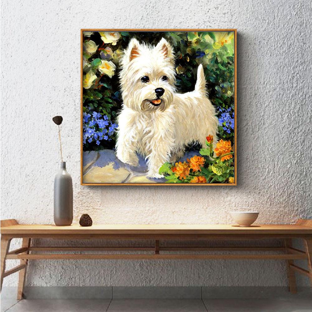 Puppy - Full Round Drill Diamond Painting 30*30CM