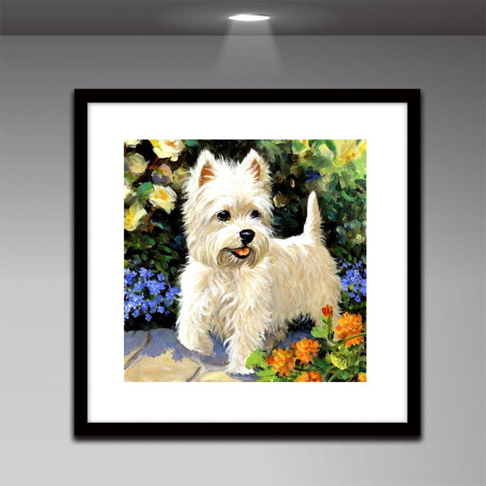 Puppy - Full Round Drill Diamond Painting 30*30CM