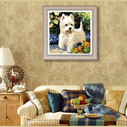 Puppy - Full Round Drill Diamond Painting 30*30CM