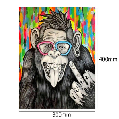 Chimpanzee - Full Round Drill Diamond Painting 30*40CM