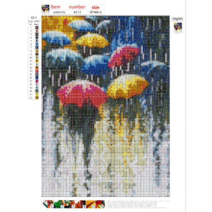 Heavy Rain - Full Square Drill Diamond Painting 30*40CM