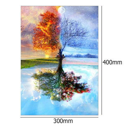 Tree - Full Round Drill Diamond Painting 30*40CM