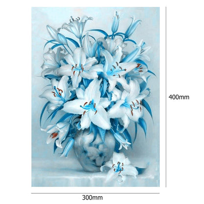 Lily Flower - Full Round Drill Diamond Painting 30*40CM