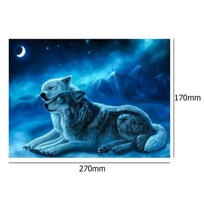 Wolf - Full Round Drill Diamond Painting 5*35 CM