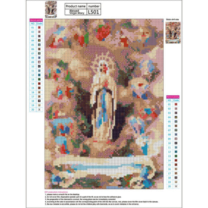 Religion - Full Round Drill Diamond Painting 40*30CM