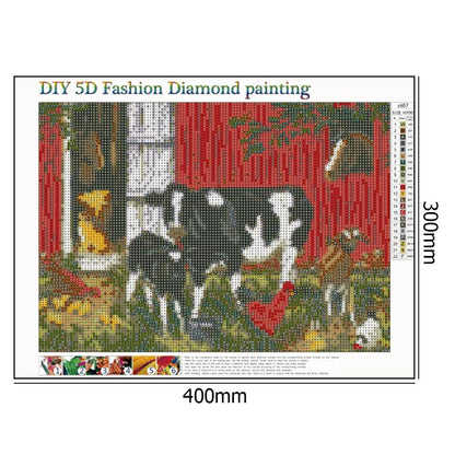 Cow - Full Round Drill Diamond Painting 30*40 CM
