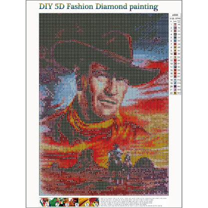 Cowboy - Full Round Drill Diamond Painting 30*40 CM