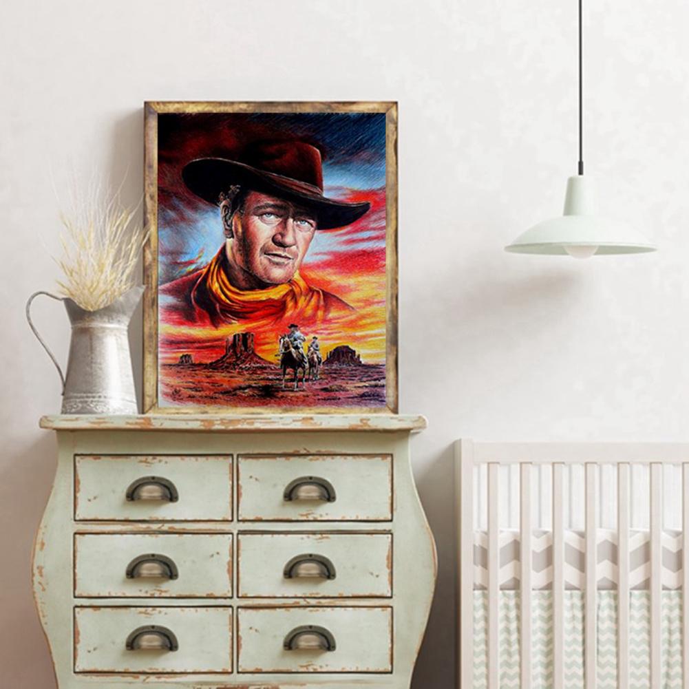 Cowboy - Full Round Drill Diamond Painting 30*40 CM