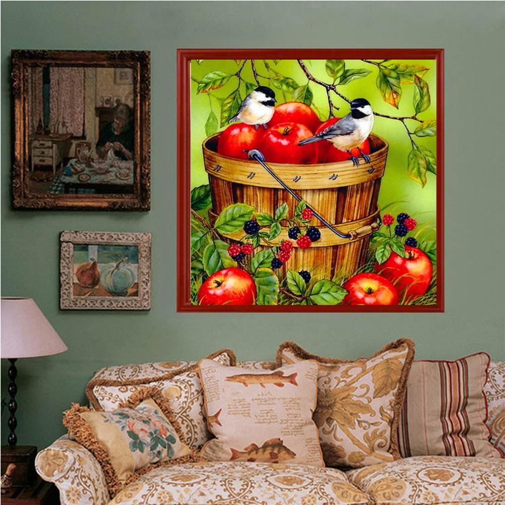 Fruits Birds - Full Round Drill Diamond Painting 30*30CM