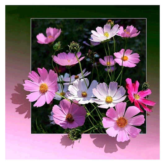 Flowers - Full Round Drill Diamond Painting 30*30CM