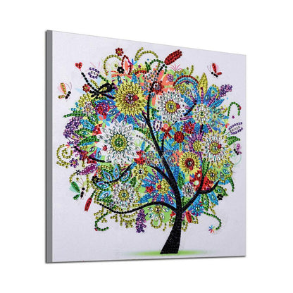 Tree - Special Shaped Drill Diamond Painting 30*30CM