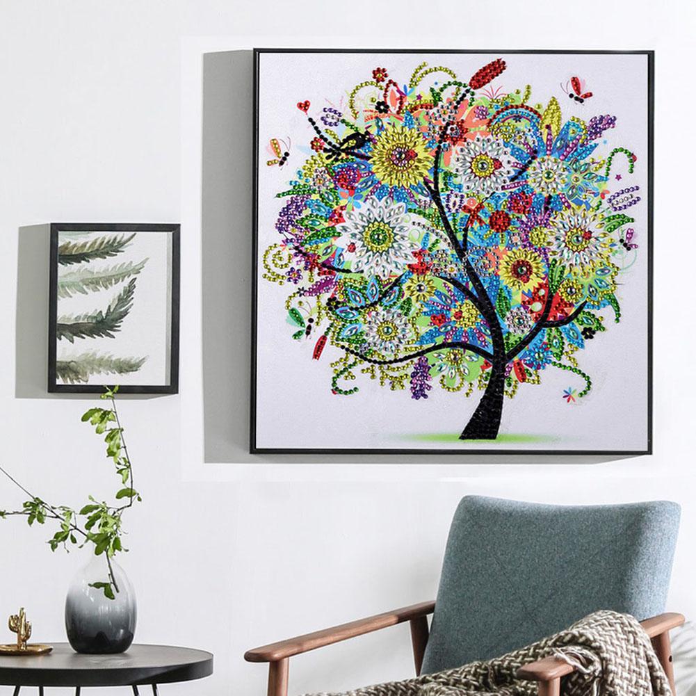 Tree - Special Shaped Drill Diamond Painting 30*30CM