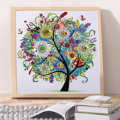 Tree - Special Shaped Drill Diamond Painting 30*30CM