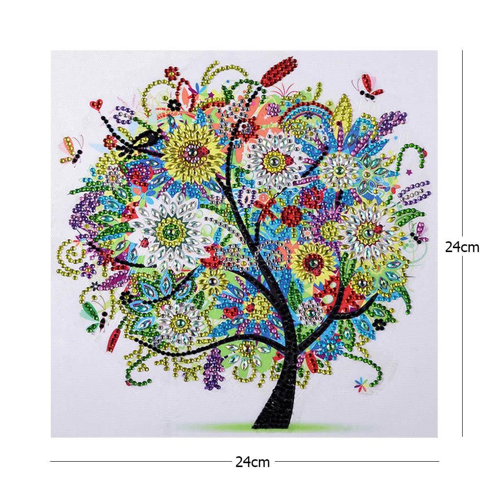 Tree - Special Shaped Drill Diamond Painting 30*30CM