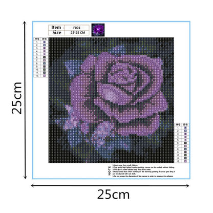 Rose - Full Square Drill Diamond Painting 25*25CM