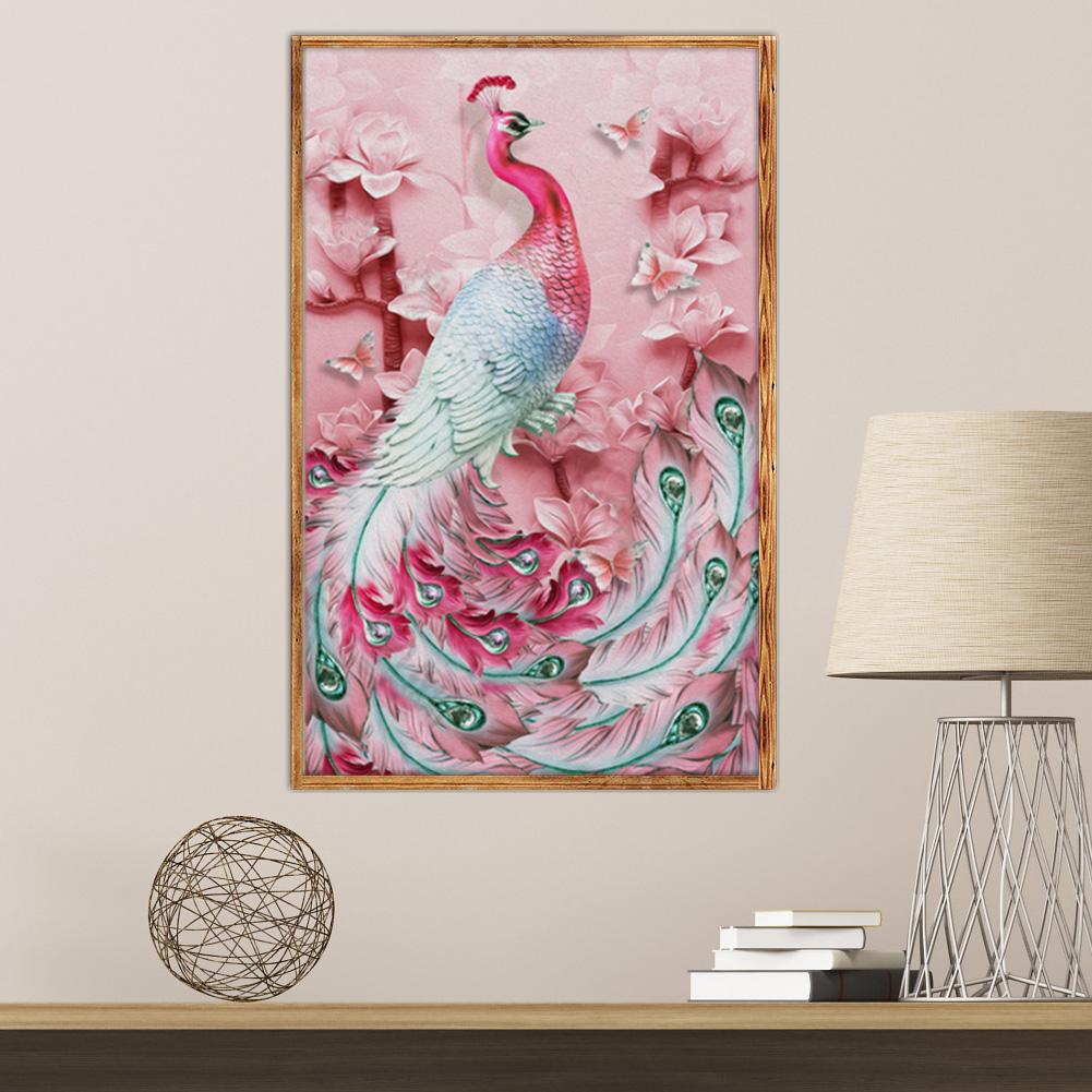 Peafowl - Full Round Drill Diamond Painting 40*30 CM