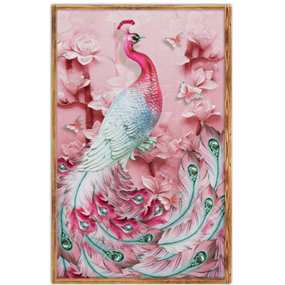 Peafowl - Full Round Drill Diamond Painting 40*30 CM