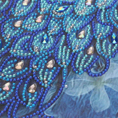 Peacock - Special Shaped Drill Diamond Painting 30*50CM