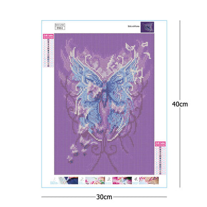 Butterfly - Full Square Drill Diamond Painting 30*40CM