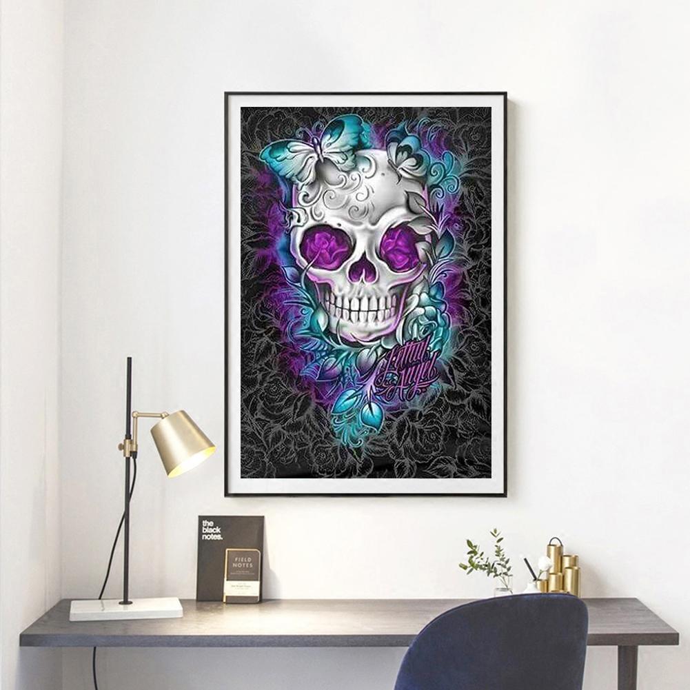 Skull - Full Round Drill Diamond Painting 30*40CM