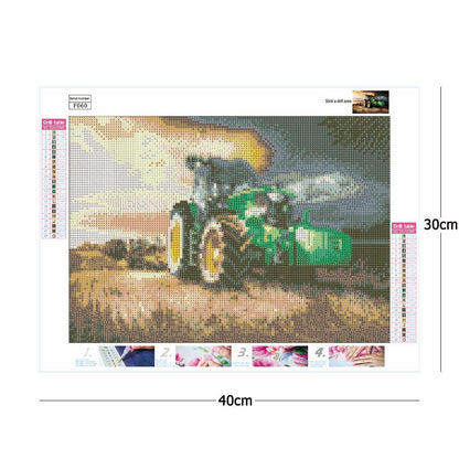 Tractor - Full Square Drill Diamond Painting 40*30CM