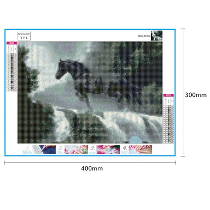 Running Horse - Full Round Drill Diamond Painting 40*30CM