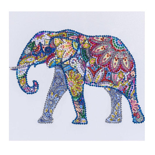 Elephant - Special Shaped Drill Diamond Painting 25*25CM