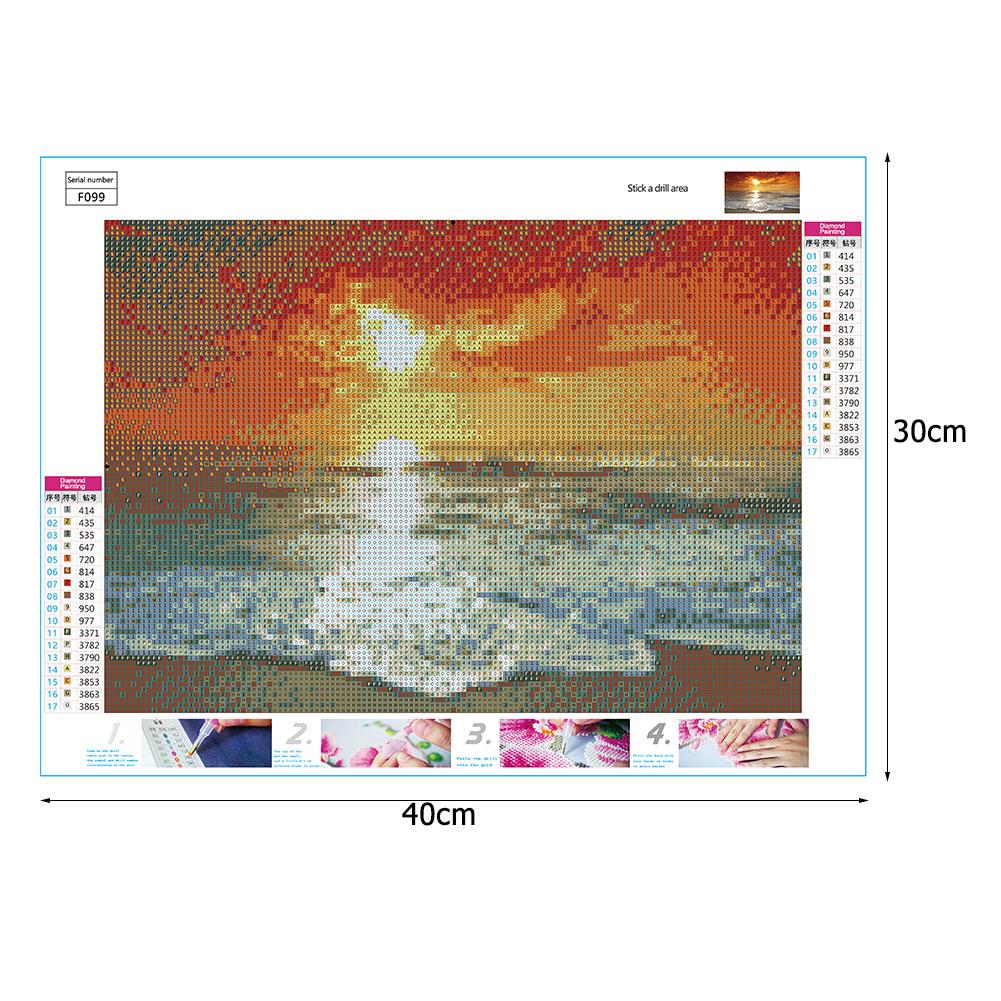 Sunset - Full Square Drill Diamond Painting 40*30CM